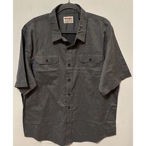 Wrangler Authentics Shirt Men’s XL Classic Western Gray